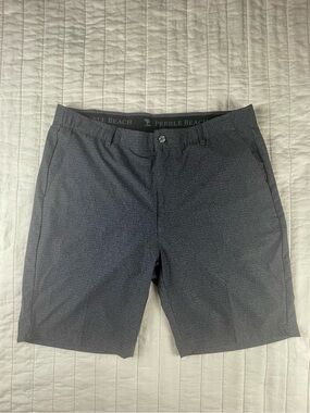 Pebble Beach Men's Gray Performance Golf Shorts Size 38